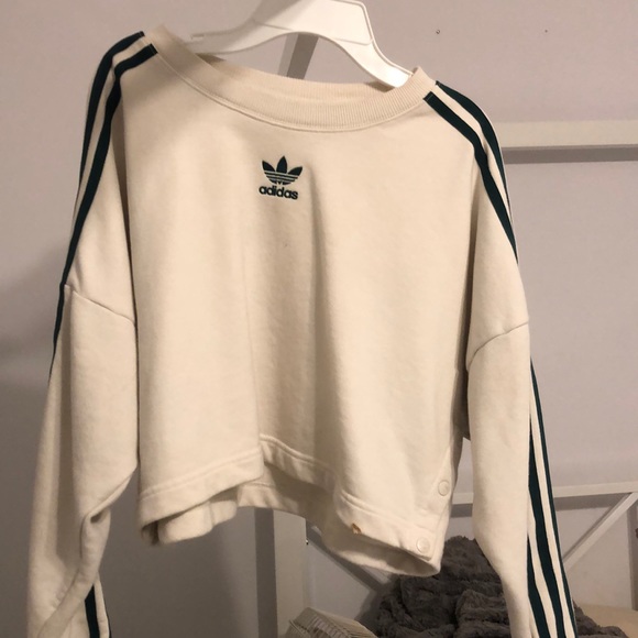 green and white adidas sweatshirt